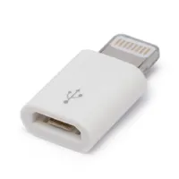 adapter MicroUSB  to iPhone Lightning fehér Delight : Delight-55448