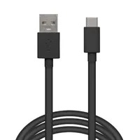 Kábel USB-C 2.0 to USB-A, apa/apa, 2m fekete Delight : Delight-55550BK-2