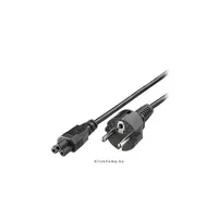 notebook tápkábel, földelt, 1,8m, fekete, C5 Delock : EQUIP-112150