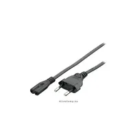 notebook tápkábel, nem földelt, CB-8, 1,8m, fekete Delock : EQUIP-112160