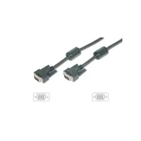 VGA kábel HD15 apa/apa, ferrit gyűrűvel, 5m Delock : EQUIP-118812