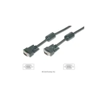 VGA kábel HD15 apa/apa, ferrit gyűrűvel, 10m Delock : EQUIP-118814