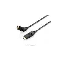 HDMI kábel 1.4 apa/apa, aranyozott, 2m, forgatható csatlakozókkal Delo : EQUIP-119362