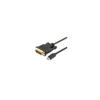 Átalakító USB Type-C -ről DVI-D Dual-Link -re kábel 1,8m apa/apa : EQUIP-133468