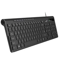Billentyűzet USB Genius SlimStar 230 II Slim fekete HU : GENIUS-31310048404