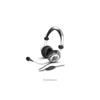 Fejhallgató 3.5mm Jack hangerőszabályozó mikrofon Genius HS-04SU : GENIUS-31710045100