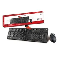 Billentyűzet + egér USB Genius Slimstar C126 fekete HU : Genius-31330007404