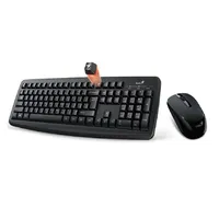 Vezetéknélküli billentyűzet + egér Genius KM-8100 fekete HU : GENIUS-31340004404