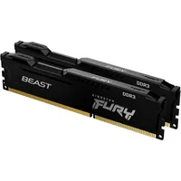 8GB memória DDR3 1600MHz 2x4GB Kingston FURY Beast Black : KF316C10BBK2_8