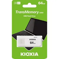 64GB Pendrive USB2.0 fehér Kioxia Hayabusa U202 : LU202W064GG4