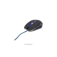 Gamer egér USB Gembird MUSG-001 fekete-kék : MUSG-001-B
