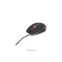 Gamer egér USB Gembird MUSG-001 fekete-piros : MUSG-001-R