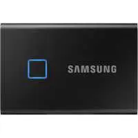 2TB külső SSD USB3.2 fekete ujjlenyomatolvasós Samsung T7 Touch : MU-PC2T0K_WW
