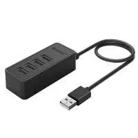 4 portos USB HUB USB 2.0 fekete Orico : ORICO-W5P-U2-030-