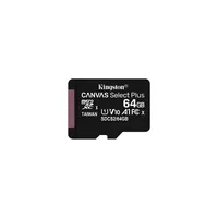 Memória-kártya 64GB SD micro SDXC Class 10 A1 Kingston Canvas Select P : SDCS2_64GBSP