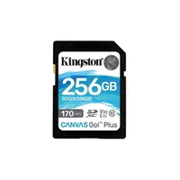 Memória-kártya 256GB SD SDXC Class 10 UHS-I U3 Kingston Canvas Go Plus : SDG3_256GB