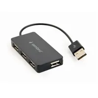 4 portos USB HUB USB 2.0 fekete gembird : UHB-U2P4-04