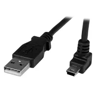 USB kábel 1m USB2.0 A-mini B  90fokos apa/apa : V932903