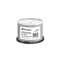 CD-R lemez, nyomtatható ezüst felület, matt, no-ID, AZO, 700MB, 52x, h : VERBATIM-43653